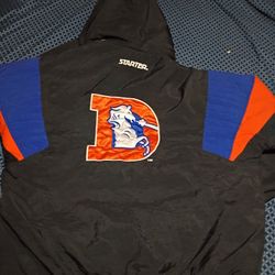 90s Starter Denver Broncos Pull Over Jacket.