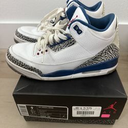 Air Jordan 3 Retro True Blue 2011 Sz 9