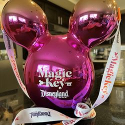 Magic Key Popcorn Bucket Pink Mickey Mouse 100 Years 