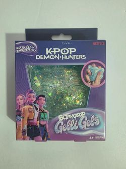 SlimyGloop Gelli Gels KPop Demon Hunters Green Glitter Slime New
