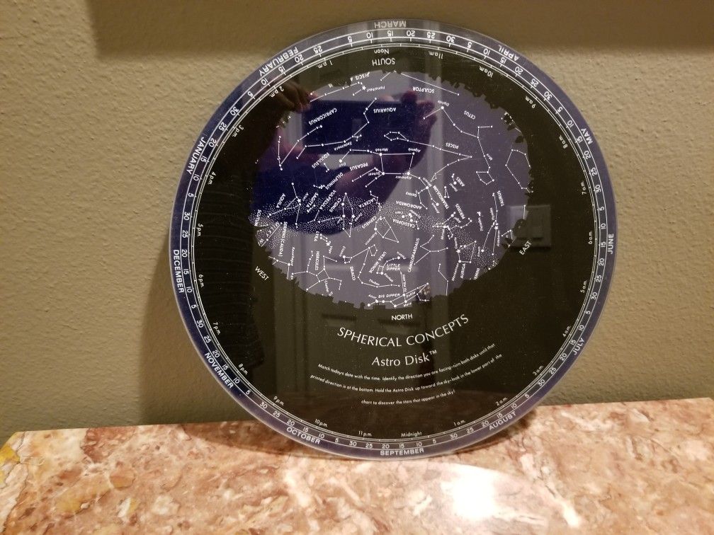 Constellations Finder Planisphere 9" Astro Disk - Asking For $12 Or Best Offer👈😊