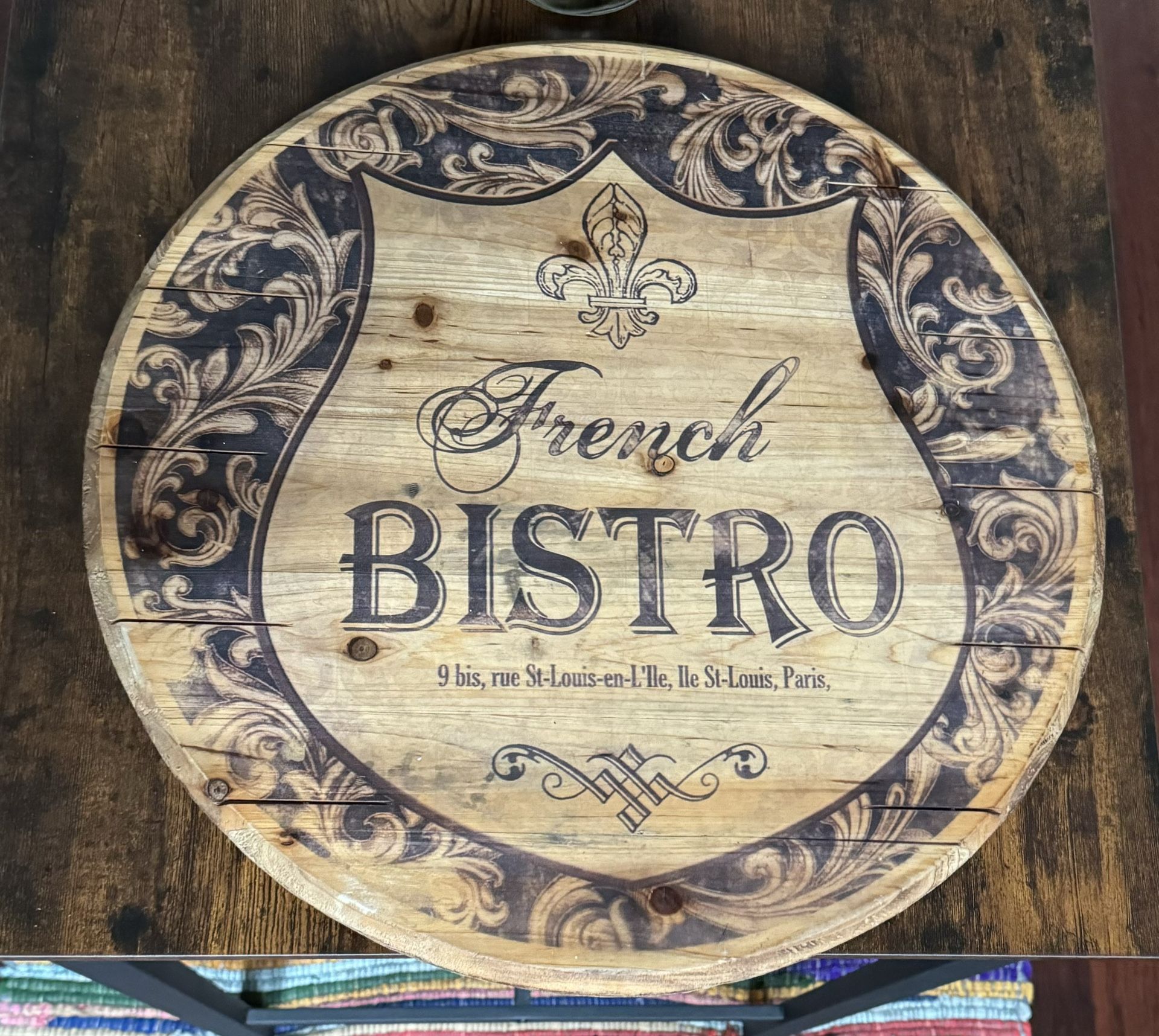 French Bistro Wooden Lazy Susan just $15 xox