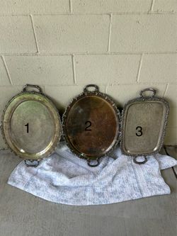 Vintage Silver Plate Trays