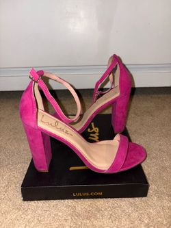 Lulus Hot Pink Heels, size 7