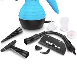Handheld Steam Cleaner, Multipurpose Portable Upholstery Steamer with Safety Lock and 9 Accessory Kit for Carpet, Couch, Clothes, Mattress, Car Seats,