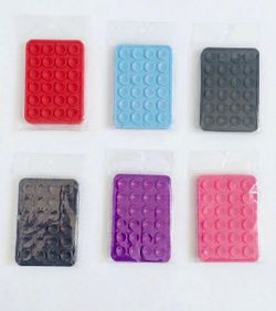 6 NEW, Silicone Suction Cup Phone Grip Pad