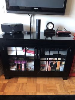 Crate and Barrel Black TV/Media Entertainment Center