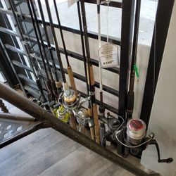 VARIOUS FISHING POLES