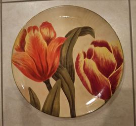 Floral plate (16 inches)