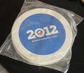 Set Of Six Vintage Barack Obama Coasters 2012 (unopened)