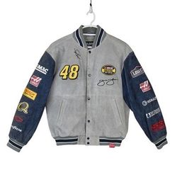 Jimmie Johnson #48 NASCAR Suede Jacket