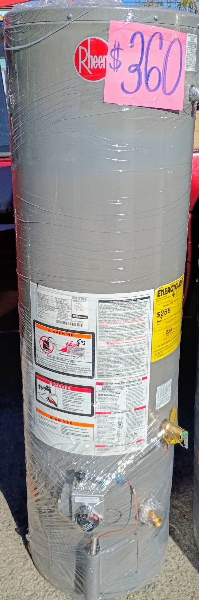 Rheem Water Heater 29 Gallons (Propane)