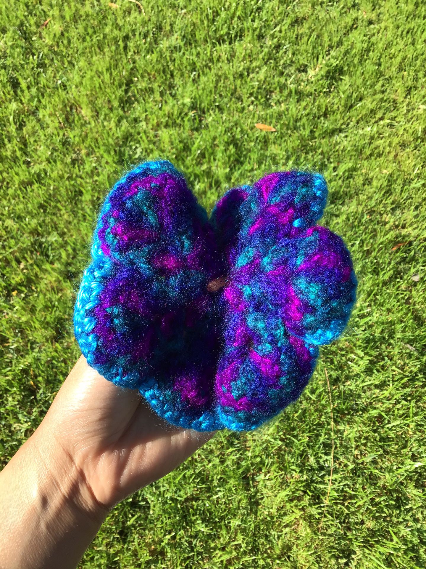 Handmade Crochet Butterfly Yarn Gift Girls Kids Clothing Accessories Arts Crafts 
