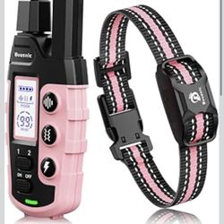 Bousnic Collar de choque para perro, collar de entrenamiento de perro de 3300 pies con control remoto para perros pequeños, medianos y grandes, recarg