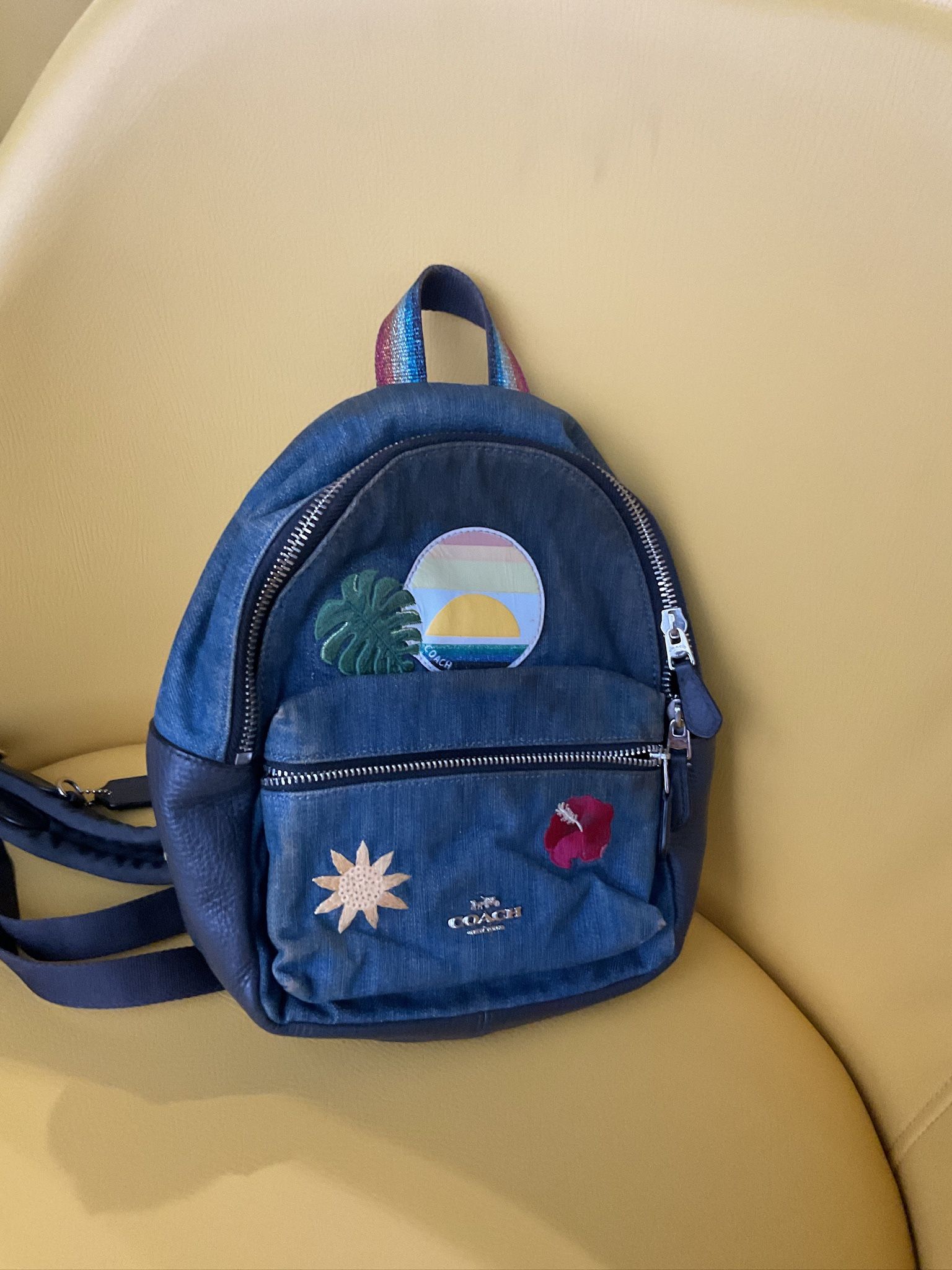 Coach summer theme MINI backpack