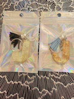 Letter J resin keychains