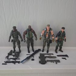 Lot of 4 GI Joe Classified Complete 01 Roadblock 07 Gung Ho 26 Flint 46 Stalker