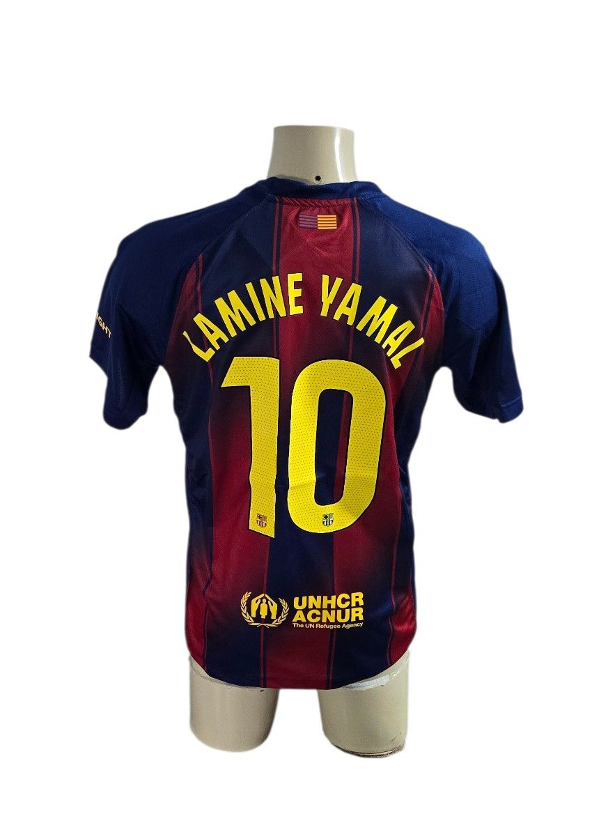 Barcelona # 10 Lamine Yamal Soccer Jersey .MEDIUM