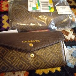 Liz Claiborne Bag And Wallet Set