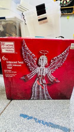 Home Accents Holiday 6 ft LED Iridescent Angel – Yard Decor