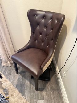 Tufted High Back Accent Chair