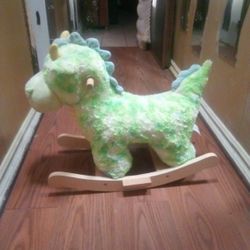 Hug Fun Dinosaur Wooden Rocker