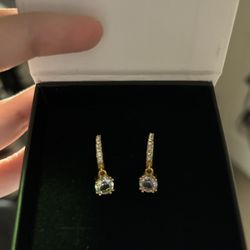Cate & Chloe McKenzie 18k White Gold Plated Swarovski Crystal Earrings