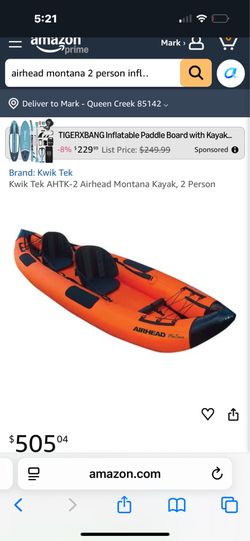 Kayak inflatable 2 person