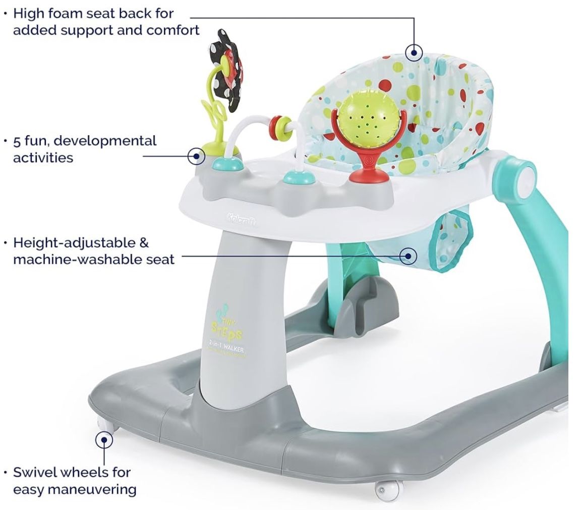 Baby Walker 2 in 1 SEATED & WALK BEHIND