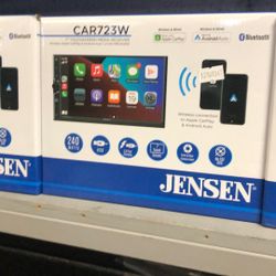 Jensen Car723w Wireless Apple CarPlay And Android Auto Stereo