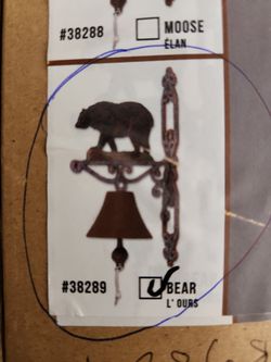 Cast iron bell bear theme