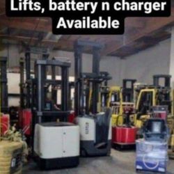 Forklift, Reaches, Pallet Jack, Battery, Charger, More!