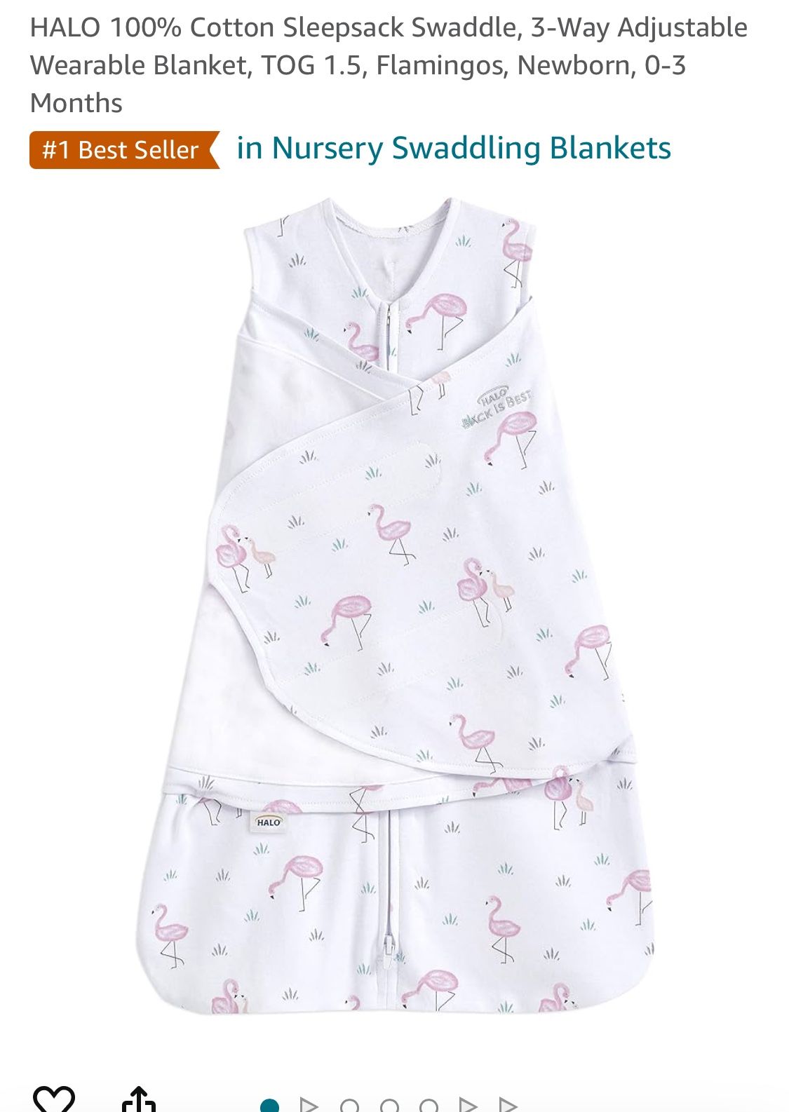 Halo sleep sack swaddle