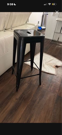 Black barstool