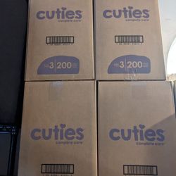 Cuties Size 3 Diapers 