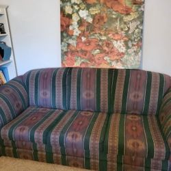 Southwestern Sofa Bed Couch..8ft Long..Good Condition!..Has Queen Size Foldout Bed Inside..Great Sofa!