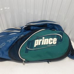 Prince Pro Tour Four 4 Racket Tennis Bag Racquet Holder Shoulder Strap Backpack. Use the good condition with normal signs of usage very large versatil