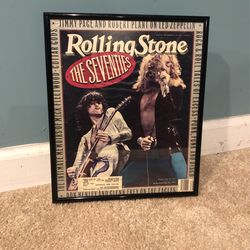 Framed Led Zeppelin Rolling Stone Cover