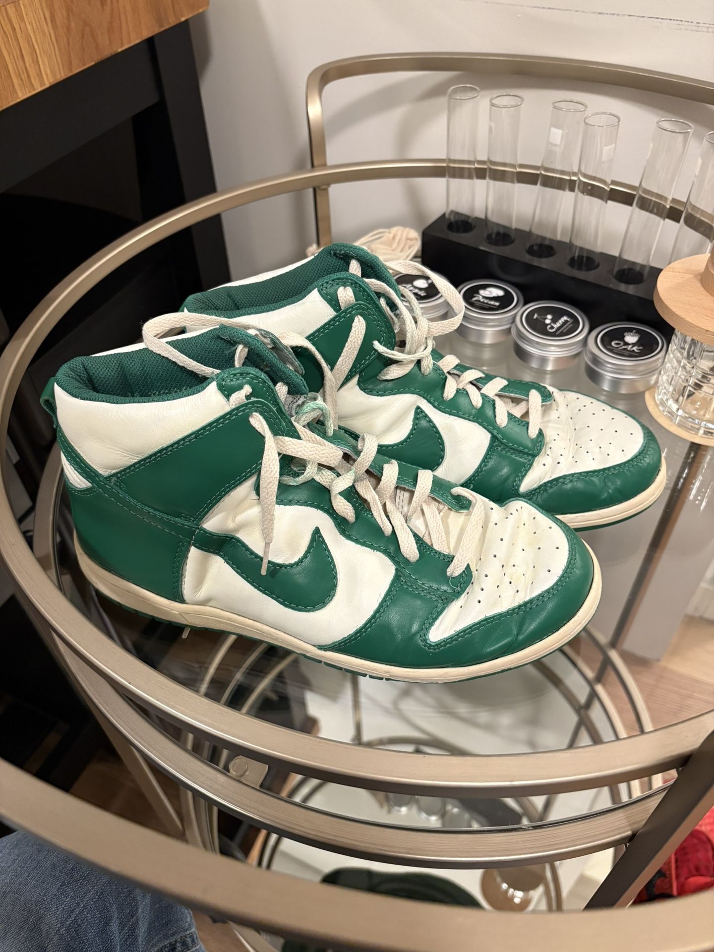 Nike Dunk High 2008 Pine Green Size 11 Michigan Spartan