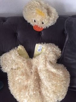 Yellow chick baby costume