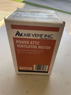 Brand New Air Vent Model#26080 Power Attic Ventilator Motor