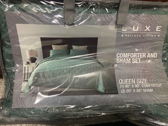 Luxe comforter and sham set