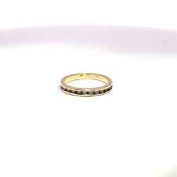 Ladies 1/4CTW Diamond 14k Yellow Gold Band Ring Size 6.5 11054047
