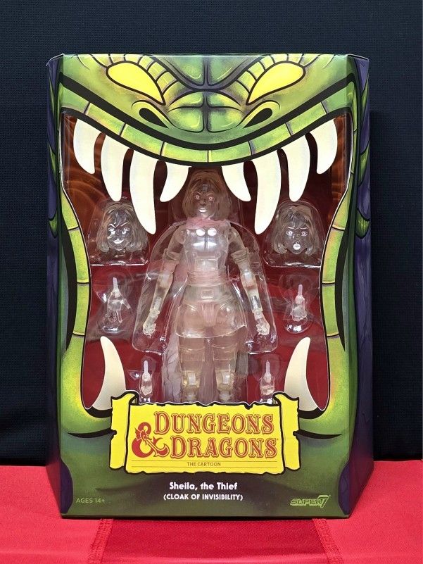🐉Dungeons & Dragons ULTIMATES! Sheila the Thief (Invisible) SDCC 2024 Exclusive Action Figure by Super7.