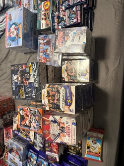 Assorted sport card box and pack collection
