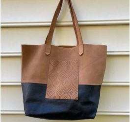 TOH Merit Tote.  GENUINE LEATHER-NEVER USED