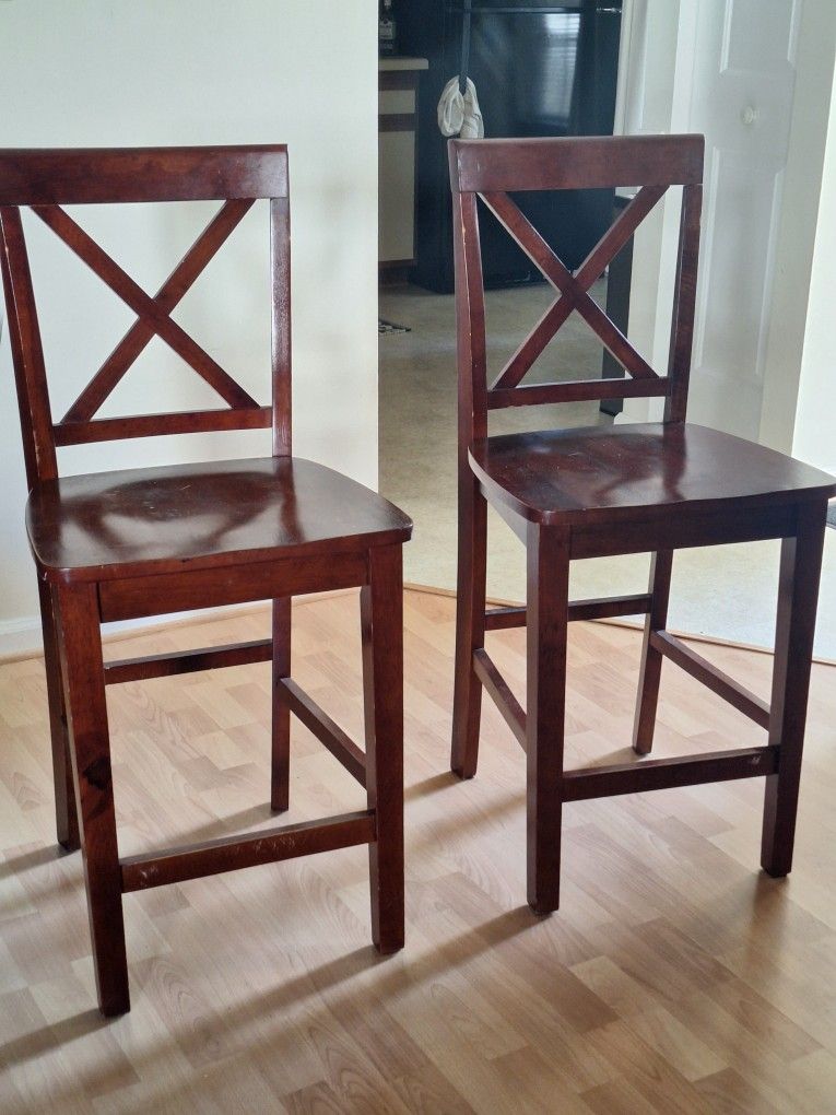 Wood Bar Stools 2