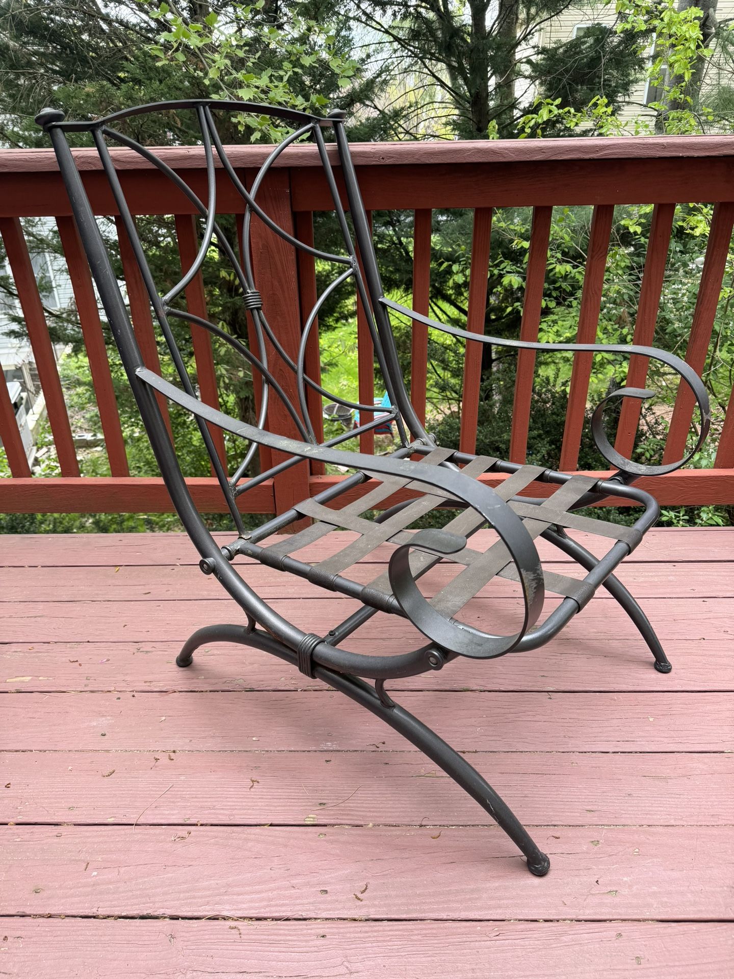 Two Beautiful Backyard Light Metal Chairs. Excellent 