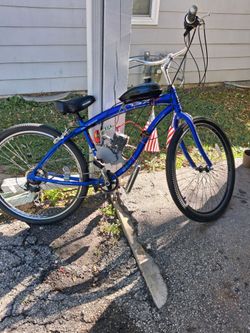Gas Bicycle its been inside the garage its was running brand GENESIS SIZE 29