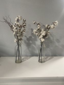 2 Cotten Steamed Vases 